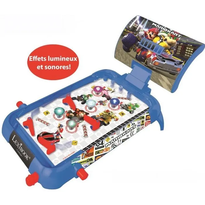 Lexibook Pinball Electrónico Mario Kart con Pantalla Digital y Efectos de Luz y Sonido Lexibook Pinball Electrónico Mario Kart con Pantalla Digital y Efectos de Luz y Sonido