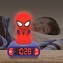 Lexibook Reloj Despertador Spiderman RL800SP con Luz Nocturna y Sonidos Marvel LCD Digital
