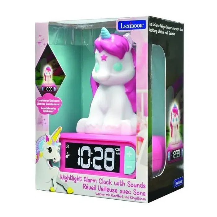 Lexibook Unicorn Despertador Infantil con Sonidos, Diseño Spiderman, Pantalla LCD con Luz Temporal Lexibook Unicorn Despertador Infantil con Sonidos, Diseño Spiderman, Pantalla LCD con Luz Temporal