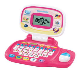 V-Tech Ordenador Infantil Rosa 80-155457 con Ratón Direccional, Teclado ABC y 20 Actividades de Aprendizaje para Niños a Partir de 3 Años en Español