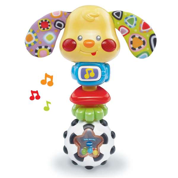 V-TECH Toby Perrito Sonajero con Luces y Música