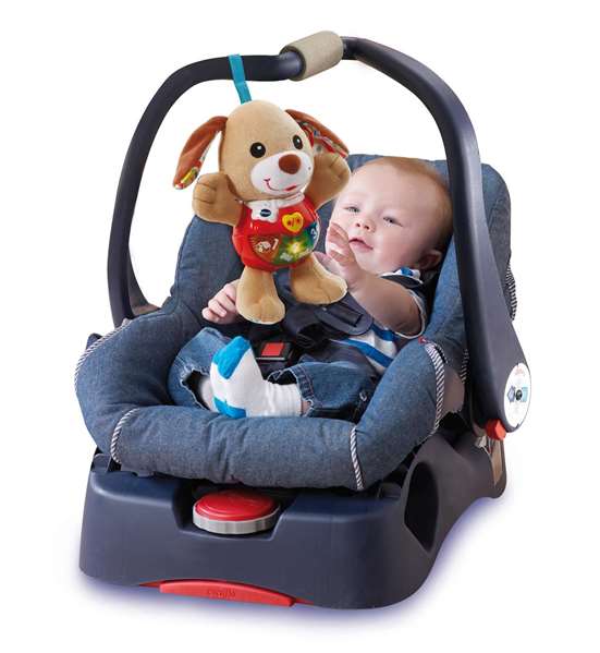 VTECH Pequeperrito Peluche Interactivo con Luces y Sonidos, Incluye Actividades, 19x17x9 cm, Español