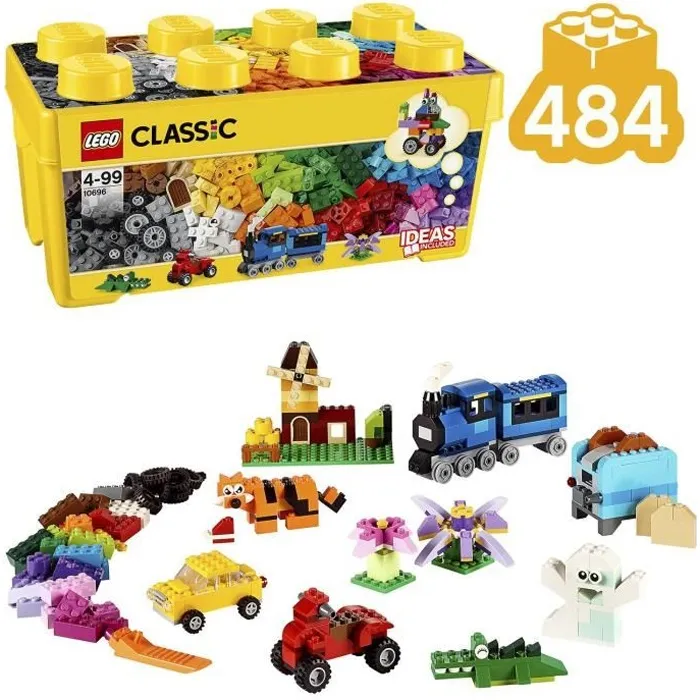 LEGO Classic 10696 Caja de ladrillos creativos mediana - 484 piezas LEGO Classic 10696 Caja de ladrillos creativos mediana - 484 piezas