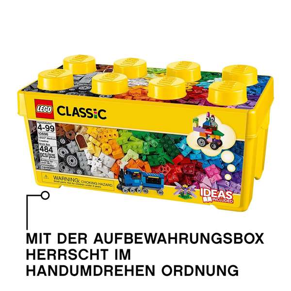 LEGO Classic 10696 Caja de ladrillos creativos mediana - 484 piezas LEGO Classic 10696 Caja de ladrillos creativos mediana - 484 piezas