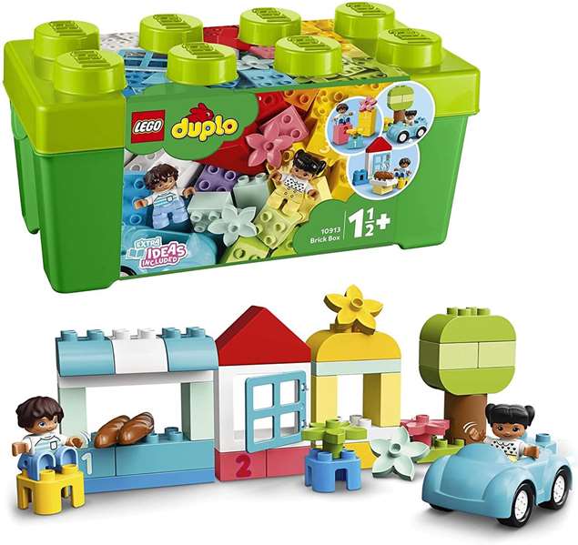 Lego - Juego de Construcción de Ladrillos DUPLO con 65 Piezas, Caja, Edad Recomendada 18 Meses