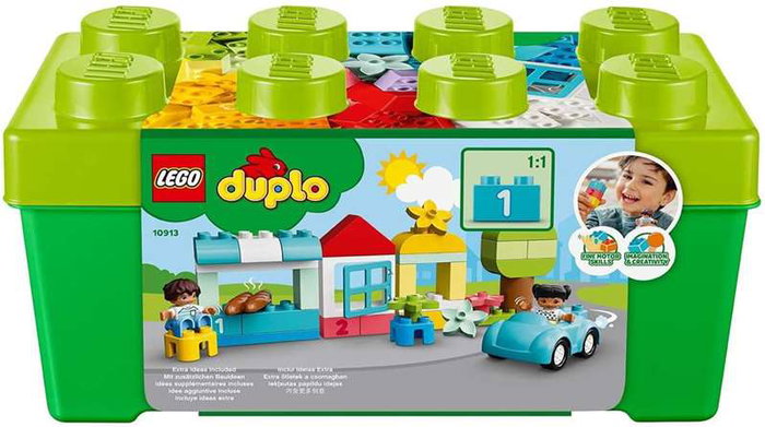 Lego - Juego de Construcción de Ladrillos DUPLO con 65 Piezas, Caja, Edad Recomendada 18 Meses