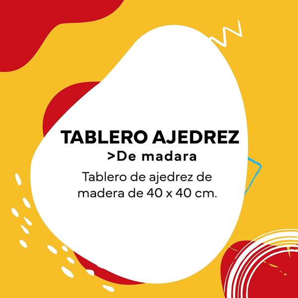 Cayro Tablero Ajedrez Madera 40x40 cm Sin Fichas