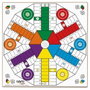 Cayro Tablero Parchís de Madera para 4 y 6 Jugadores (40x40 cm)