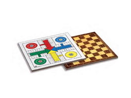 Cayro Tablero Parchis y Damas de Madera 40x40 cm para 4 Jugadores