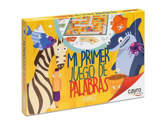 Cayro Juego de palabras español para niños de 4 años, con tablero de neopreno 36x25x3.5 cm, 102 fichas y 4 versiones de juego para 2 jugadores