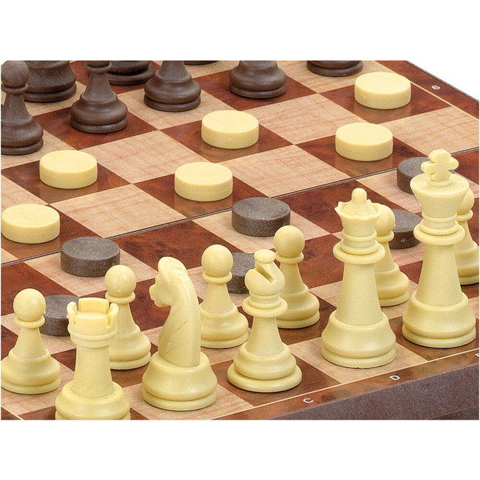 Cayro Juego de Ajedrez y Damas magnético 24x24 cm Cayro Juego de Ajedrez y Damas magnético 24x24 cm