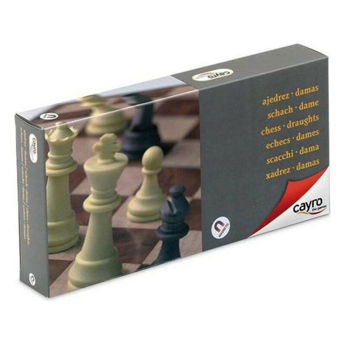 Cayro Juego de Ajedrez y Damas magnético 24x24 cm Cayro Juego de Ajedrez y Damas magnético 24x24 cm