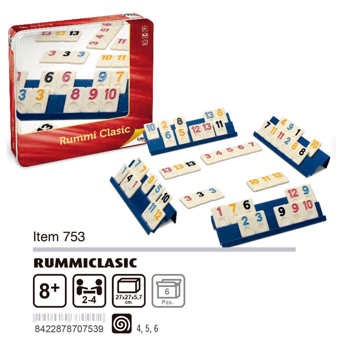 Cayro Juego Rummi Classic en caja de metal