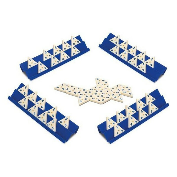 Cayro Juego de Dominó Triangular en caja de metal