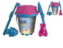 Unice Cubo de Playa Castillo Peppa Pig con Cedazo, Pala, Rastrillo y Moldes, Multicolor, 18 cm