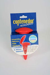 Soportes Plásticos Cenicero Contenedor Ecológico 19x10x7,30 cm Azul, Naranja y Rojo