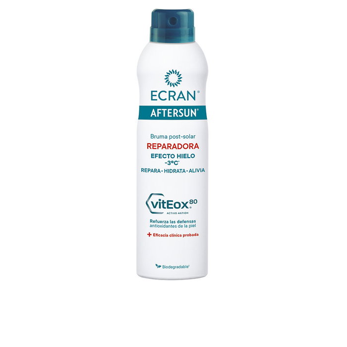 Ecran Spray Aftersun Reparador Intensivo con Efecto Hielo -3ºC, hidrata y repara la piel, 250 ml Ecran Spray Aftersun Reparador Intensivo con Efecto Hielo -3ºC, hidrata y repara la piel, 250 ml