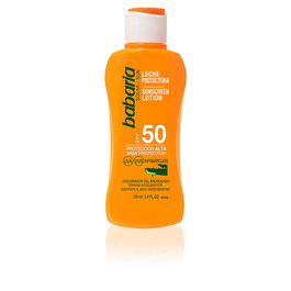 Babaria Leche Protectora Solar con Aloe Vera SPF50 100ml para Todo Tipo de Pieles