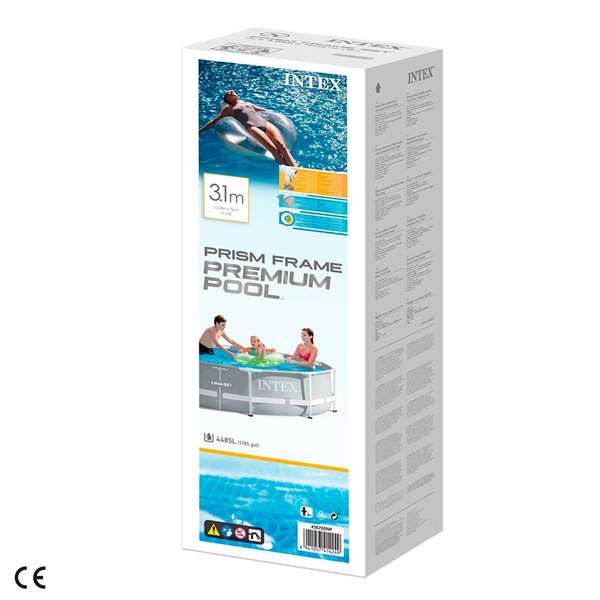 Intex Piscina Redonda Desmontable Prism Frame 305x76 cm Capacidad 4.485 Litros