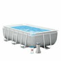 Intex Piscina Rectangular Desmontable Prism Frame con Depuradora y Escalera 300x175x80cm