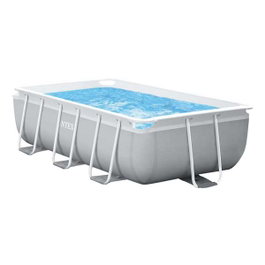 Intex Piscina Rectangular Desmontable Prism Frame con Depuradora y Escalera 300x175x80cm