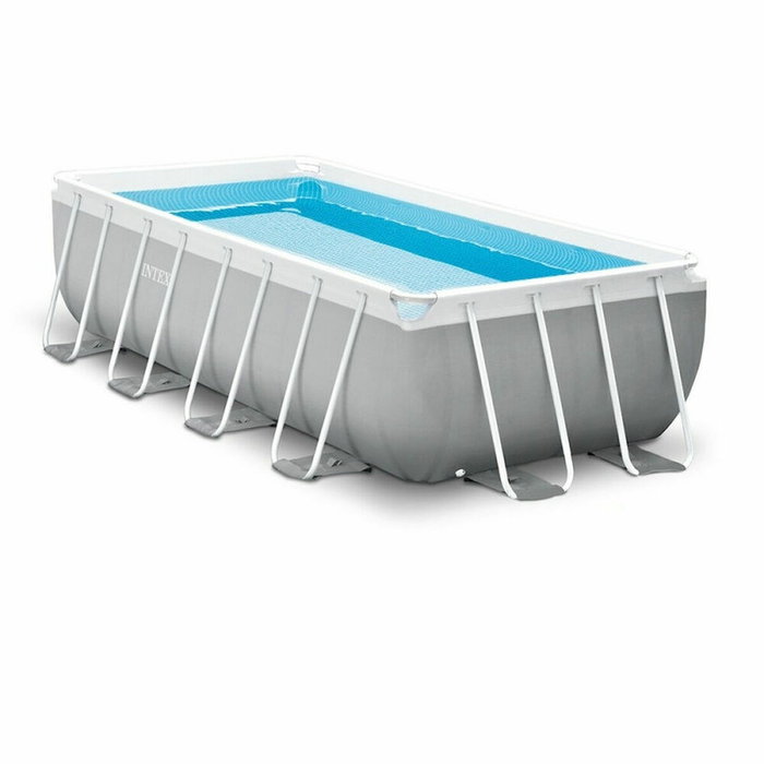 Intex Piscina Rectangular Prism Frame 400 x 200 x 100 cm con Depuradora y Escalera Intex Piscina Rectangular Prism Frame 400 x 200 x 100 cm con Depuradora y Escalera