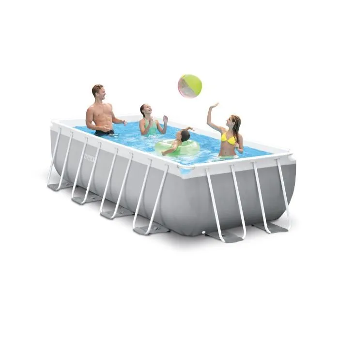 Intex Piscina Rectangular Desmontable Prism Frame 400x200x100cm con Depuradora y Escalera (6836 Litros, +6 años) Intex Piscina Rectangular Desmontable Prism Frame 400x200x100cm con Depuradora y Escalera (6836 Litros, +6 años)