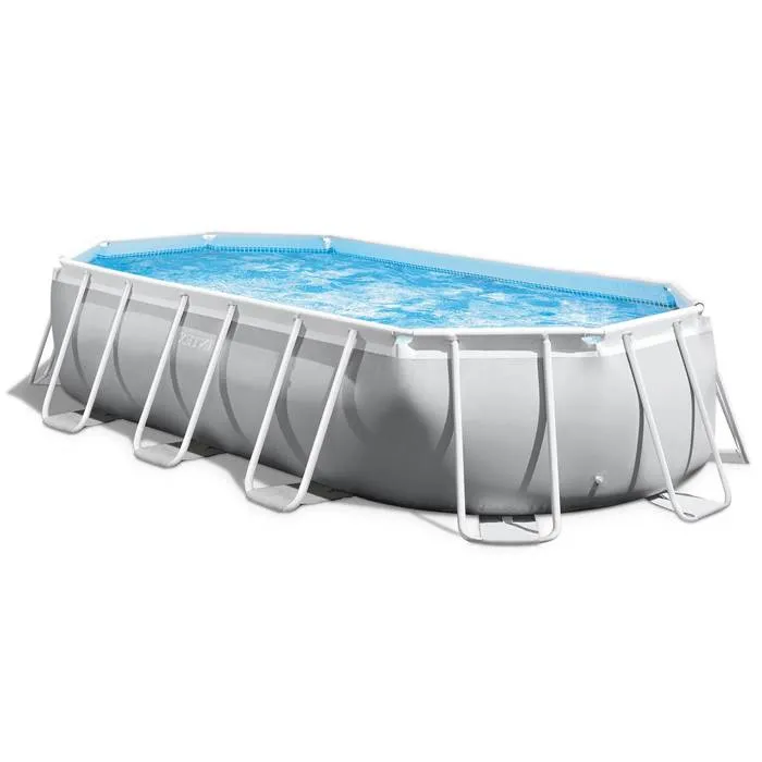 Intex Piscina Ovalada Desmontable Prism Frame con Depuradora y Accesorios Intex Piscina Ovalada Desmontable Prism Frame con Depuradora y Accesorios