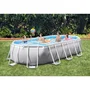 Intex Piscina Ovalada Desmontable Prism Frame con Depuradora y Accesorios