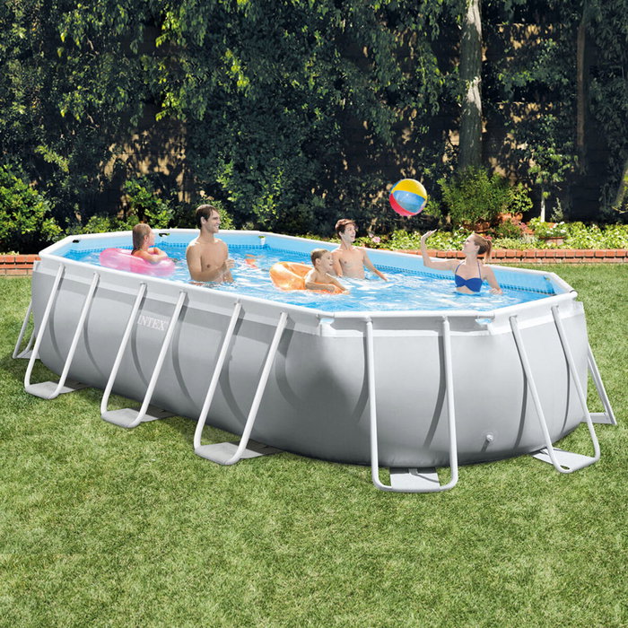 Intex Piscina Ovalada Desmontable Prism Frame con Depuradora y Accesorios Intex Piscina Ovalada Desmontable Prism Frame con Depuradora y Accesorios