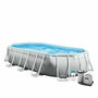 Intex Piscina Ovalada Desmontable Prism Frame con Depuradora y Accesorios