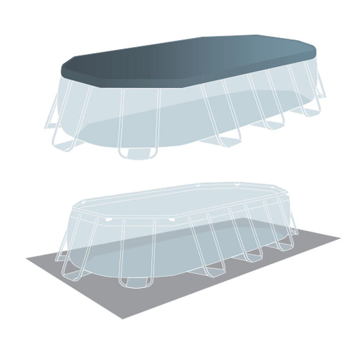 Intex Piscina Ovalada Desmontable Prism Frame con Depuradora y Accesorios Intex Piscina Ovalada Desmontable Prism Frame con Depuradora y Accesorios