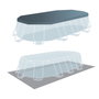 Intex Piscina Ovalada Desmontable Prism Frame con Depuradora y Accesorios