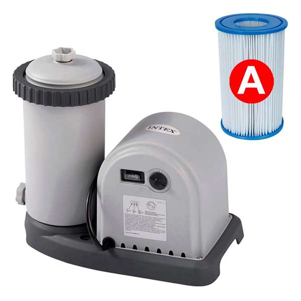 Intex Piscina Ovalada Desmontable Prism Frame 503x274x122 cm con Depuradora, Escalera, Cobertor y Tapiz (13365 Litros)