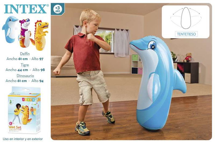 Intex Figura Hinchable Tentetieso 98x44 cm Delfín Tigre Dinosaurio Modelos Surtidos