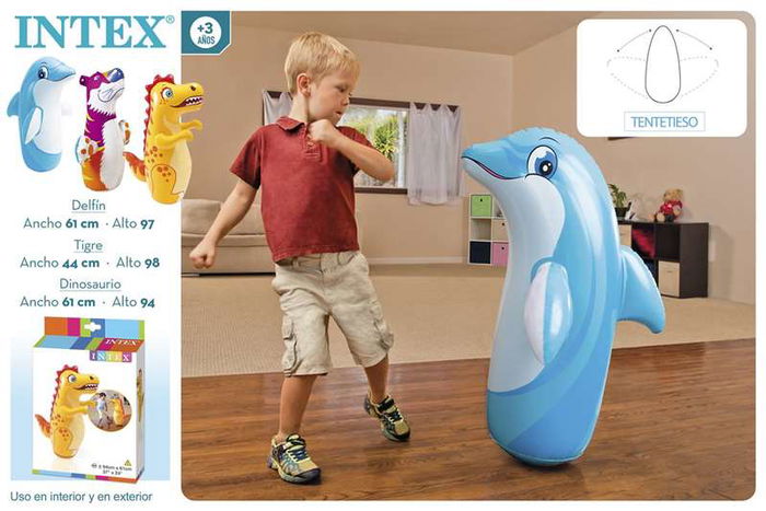 Intex Figura Hinchable Tentetieso 98x44 cm Delfín Tigre Dinosaurio Modelos Surtidos