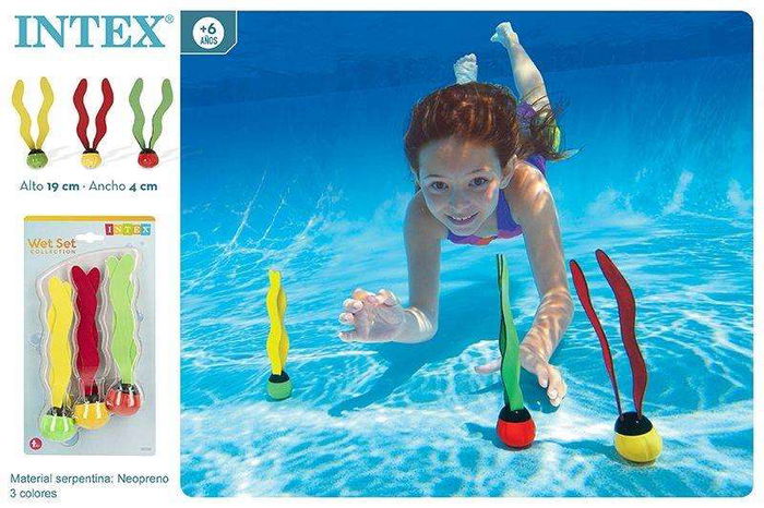 Intex Juegos Acuatico Fun Algas Blister 3 Piezas