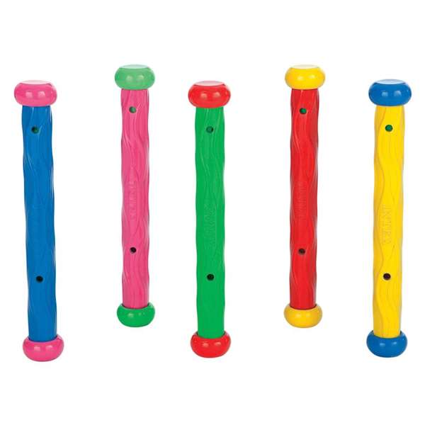 Intex Fun Sticks - Juego de Juguetes Acuáticos para Niños (PVC, +36 meses, 5 Piezas en Blister)