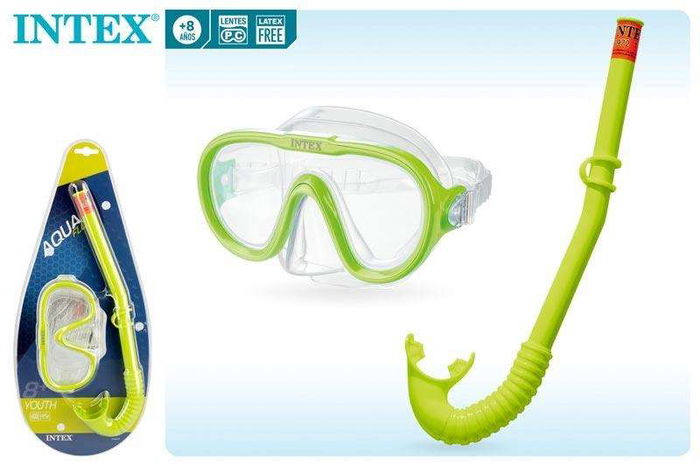 Intex Set de Gafas y Tubo para Snorkel a partir de 8 años