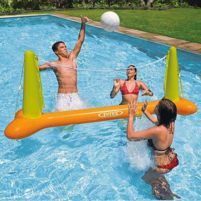 Intex Juego de Voleibol Flotante para Piscina con Red y Balón Intex Juego de Voleibol Flotante para Piscina con Red y Balón