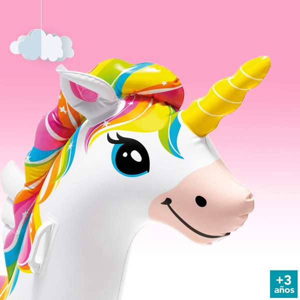 Intex Figura Hinchable Unicornio 198x140x97 cm (+ 3 Años)