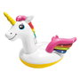 Intex Unicornio Flotante Hinchable 57561 para Piscina y Playa - 201 cm x 140 cm x 97 cm, con 2 Cámaras de Aire y 2 Asas de Sujeción
