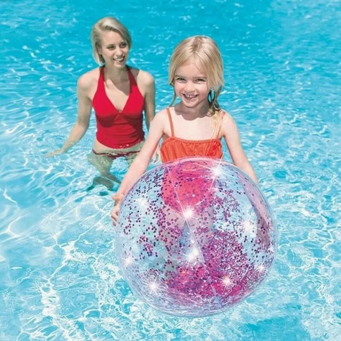 Colorbaby Pelota Transparente Glitter Ø51 cm Hinchable C-Surtidos