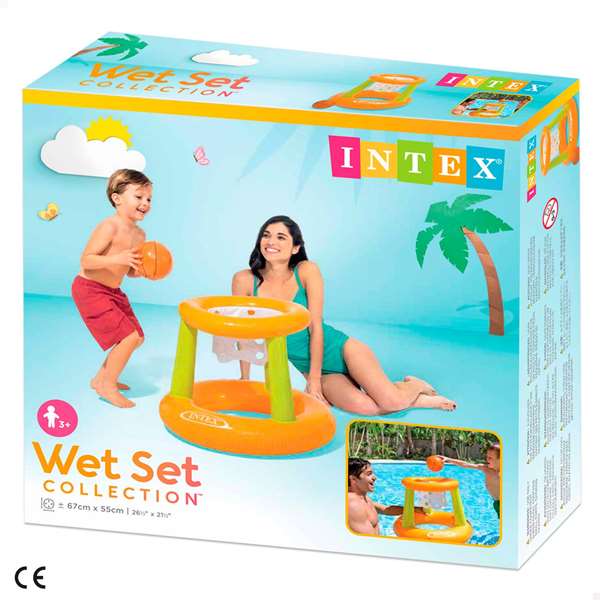 Intex Juego Hinchable Baloncesto 67x55 cm con Pelota para Niños a Partir de 3 Años Intex Juego Hinchable Baloncesto 67x55 cm con Pelota para Niños a Partir de 3 Años