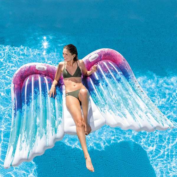 Intex Colchoneta Alas de Ángel con Asas 251x160 cm Modelos Surtidos - Playera hinchable PVC