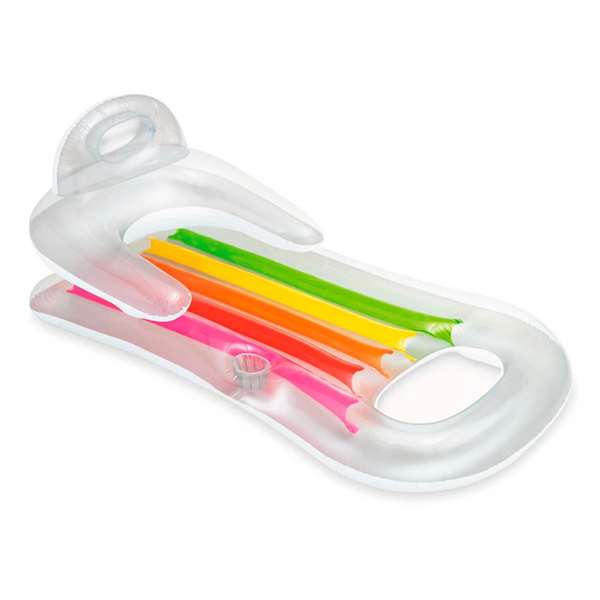 Intex Colchoneta Sillón con Posa Vasos 160x85 cm - Modelos Surtidos