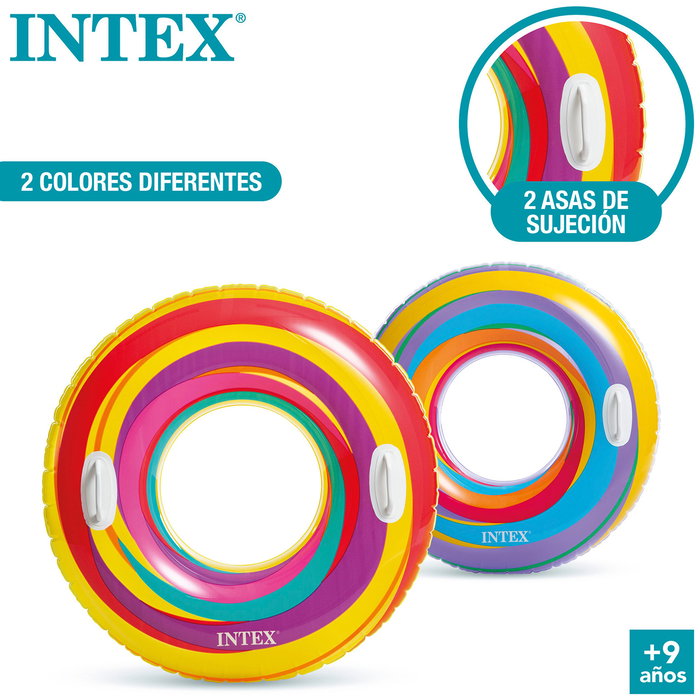 Intex Flotador rueda de colores 91 cm con asas - Modelos surtidos Intex Flotador rueda de colores 91 cm con asas - Modelos surtidos