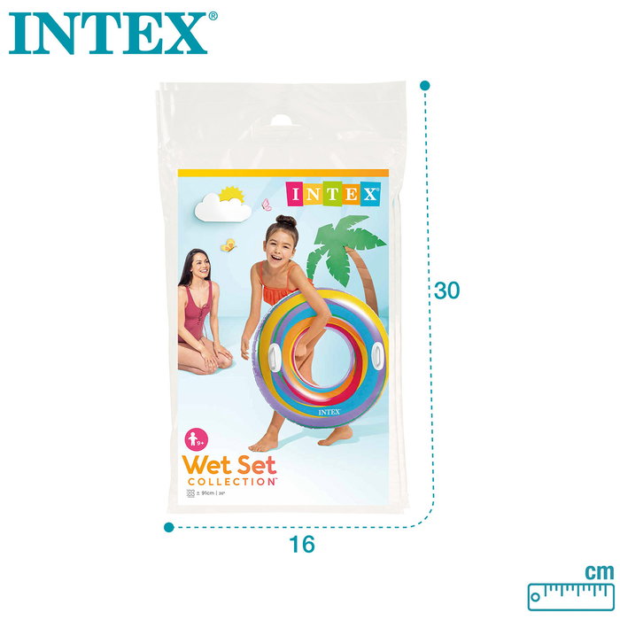 Intex Flotador rueda de colores 91 cm con asas - Modelos surtidos Intex Flotador rueda de colores 91 cm con asas - Modelos surtidos