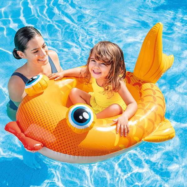 Intex Barca hinchable para niños 3-6 años - Modelos: Abeja 112x99 cm, Avion 119x114 cm, Nutria 107x76 cm - Surtidos