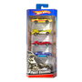 Hot Wheels Pack de 5 Vehículos 1806 - Coches Metálicos a Escala 1/64 para Colección y Pistas